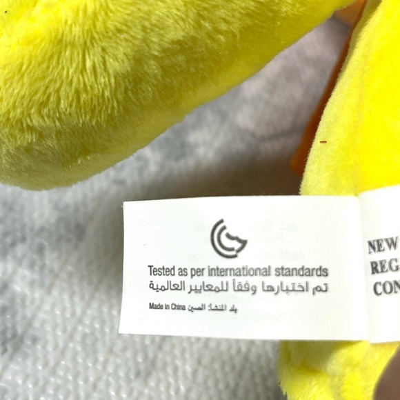 Nanco Plush Yellow Duck Stuffed Animal with Orange Scarf. New - Picture 8 of 9